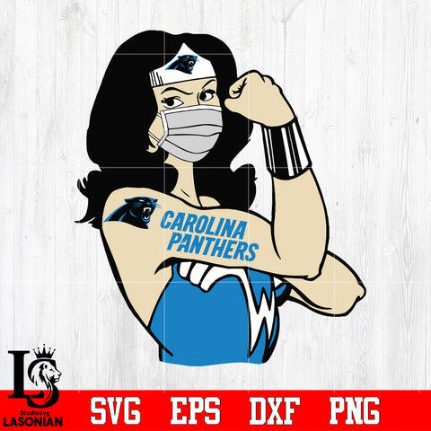 Carolina Panthers Wonder Woma Svg Dxf Eps Png file Svg Dxf Eps Png file