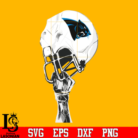 Carolina Panthers hand helmet svg eps dxf png file