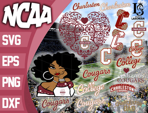 Charleston Cougars svg,bundle Charleston Cougars svg eps dxf png file, bundle ncaa svg, ncaa svg