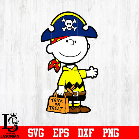 Charlie Brown Halloween Trick Or Treat svg eps dxf png file