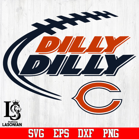 Chicago Bears Dilly Dilly svg,eps,dxf,png file