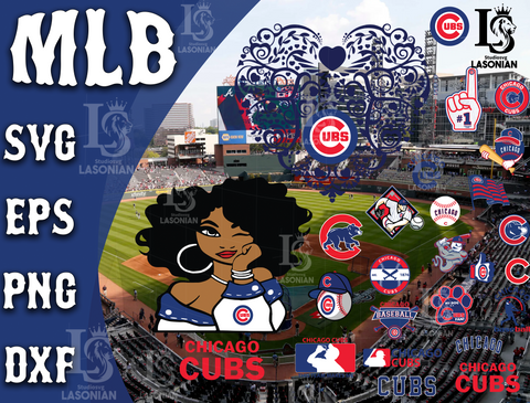 Chicago Cubs SVG Files, Cricut, Silhouette Studio, Digital Cut Files, New Jersey