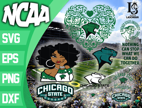 Chicago State Cougars svg, bundle Chicago State Cougars svg eps dxf png file, bundle ncaa svg, ncaa svg