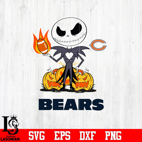 Chicago Bears, Chiefs NFL, Halloween, Jack svg eps dxf png.jpg