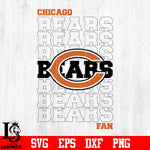 Chicago Bears Fan Svg Dxf Eps Png file