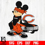Chicago Bears Gangster Mikey Mouse svg eps dxf png file