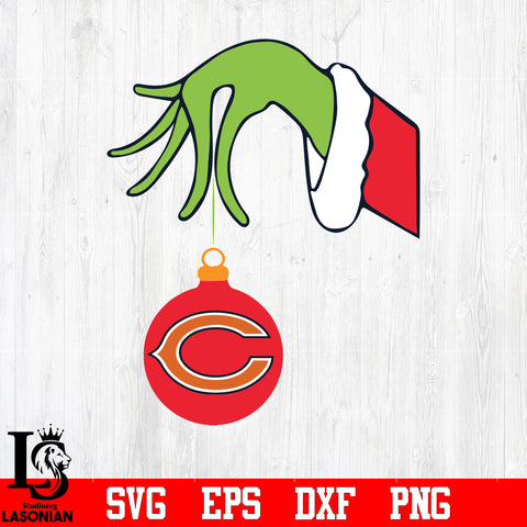 Chicago Bears Grinch svg eps dxf png file