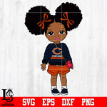 Chicago Bears Littel Girl NFL Svg Dxf Eps Png file