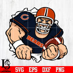 Chicago Bears football player Svg Dxf Eps Png file