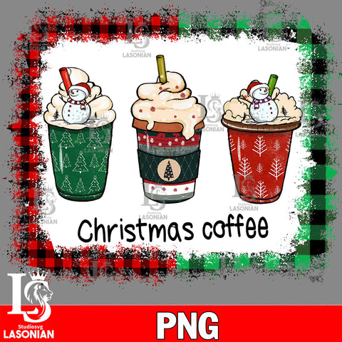 Christmas Coffee  2 PNG file, digital download