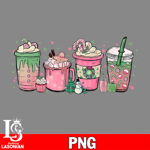 Christmas Coffee  3 PNG file, digital download