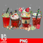 Christmas Coffee PNG file, digital download
