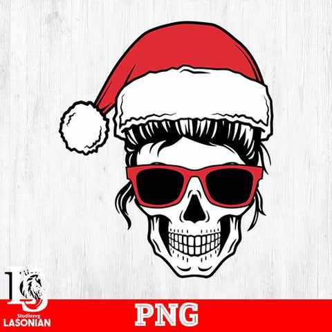 Christmas Hat Mom Skull png file