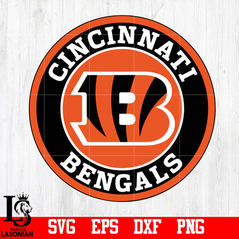 Cincinnati Bengals round svg,eps,dxf,png file