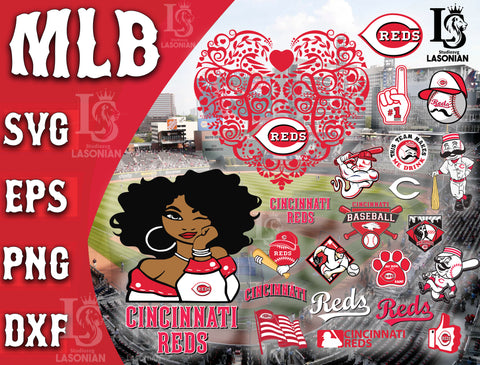 Cincinnati Reds SVG Files, Cricut, Silhouette Studio, Digital Cut Files, New Jersey