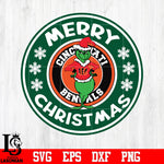 Cincinnati Bengals, Grinch merry christmas svg eps dxf png file
