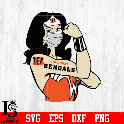 Cincinnati Bengals Wonder Woma Svg Dxf Eps Png file Svg Dxf Eps Png file