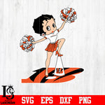 Cincinnati Bengals Betty Boop Cheerleader NFL svg eps dxf png file