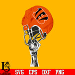 Cincinnati Bengals hand helmet svg eps dxf png file