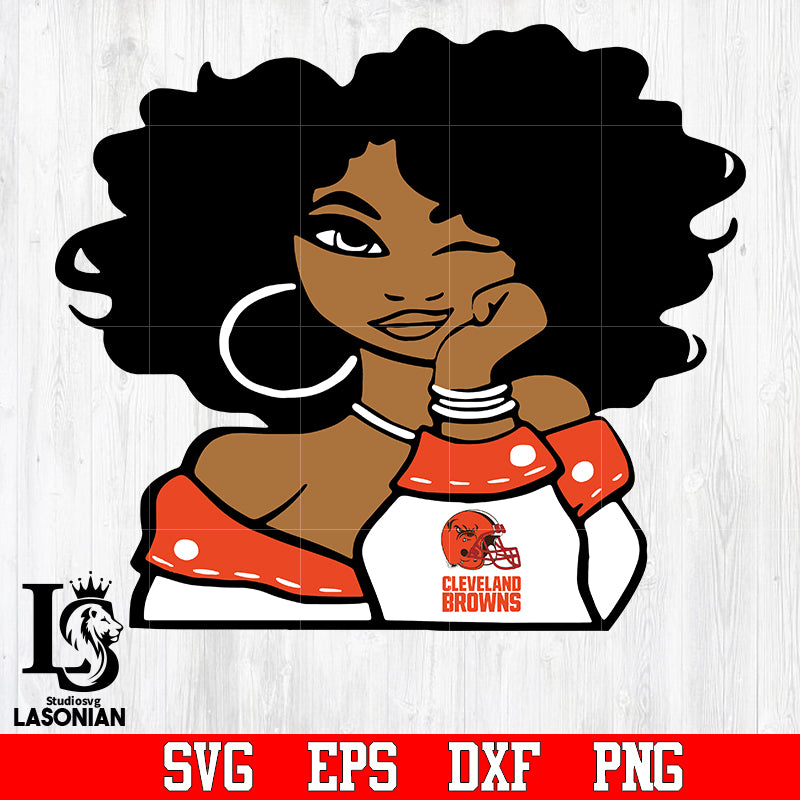 Cleveland Browns Girl svg,eps,dxf,png file