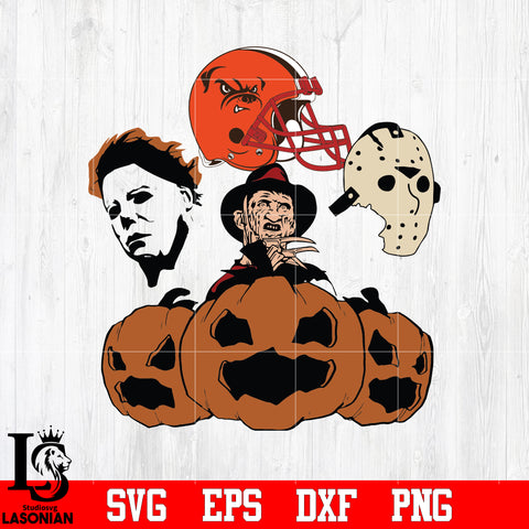 Cleveland Browns, Horror Movie,Horror film,Halloween svg eps dxf png file