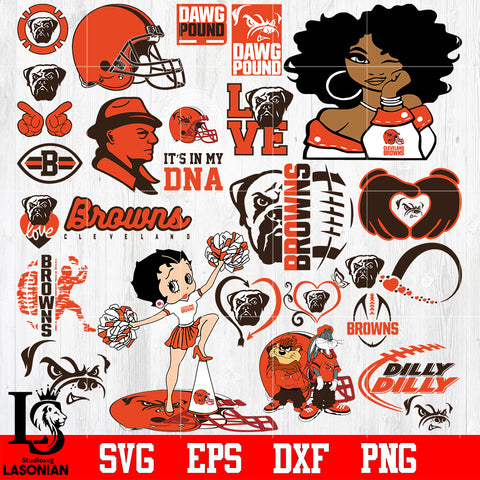 Cleveland Browns Bundle, bundle Nfl, Bundle sport Digital Cut Files Svg Dxf Eps Png file