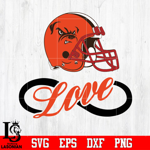 Cleveland Browns Love Svg Dxf Eps Png file