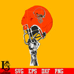 Cleveland Browns hand helmet svg eps dxf png file