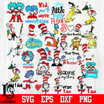 Dr Seuss svg bundle, dr Seuss svg, Dr Seuss gift, Dr Seuss birthday, Dr Seuss print, Dr Seuss poster, thing one thing two svg dxf eps png file