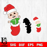 Cocomelon christmas 13 svg eps dxf png file