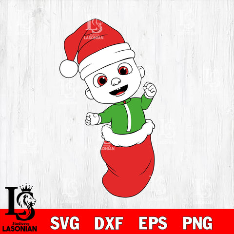 Cocomelon christmas 4 svg eps dxf png file
