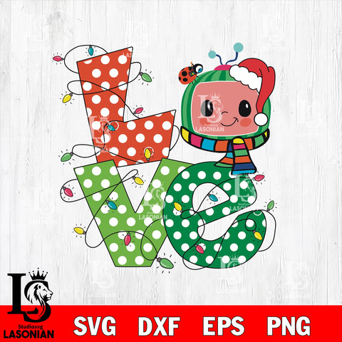 Cocomelon christmas 5 svg eps dxf png file