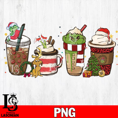 Coffee girnch christmas 2 PNG file, digital download