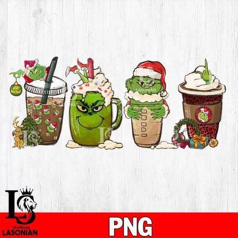 Coffee girnch christmas PNG file, digital download