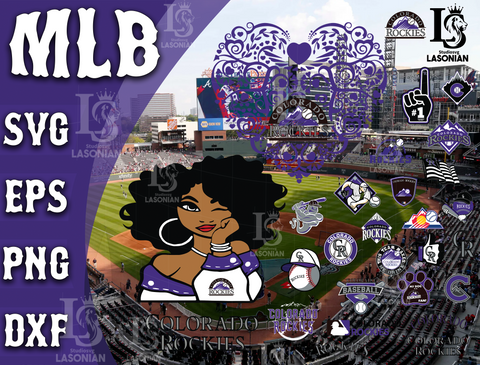 Colorado Rockies SVG Files, Cricut, Silhouette Studio, Digital Cut Files, New Jersey