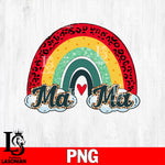 Colorful Rainbow Mama   Png file