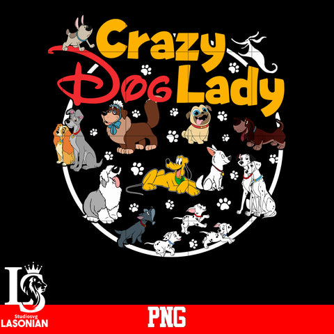 Crazy doglady disney PNG file