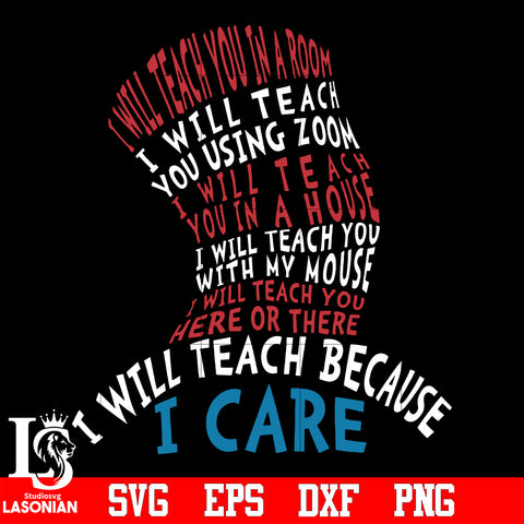 DR.Seuss I Will Teach svg eps dxf png file