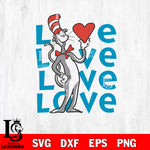 THE CAT LOVE svg, dxf, eps ,png file, digital download,Instant Download