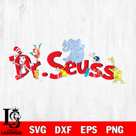 Dr. Seuss Family svg, dxf, eps ,png file, digital download,Instant Download