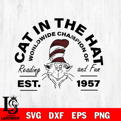 Cat in the hat svg, dxf, eps ,png file, digital download,Instant Download