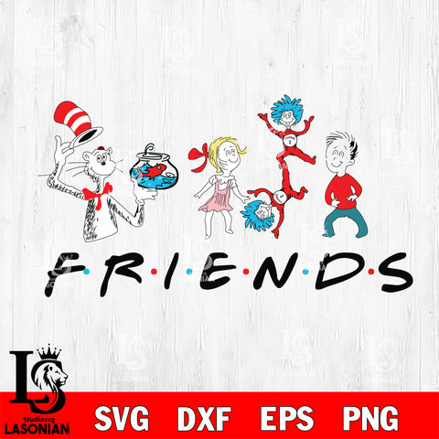 Dr Seuss svg , cat in the hat svg , Friends Cat In The Hat svg, dxf, eps ,png file