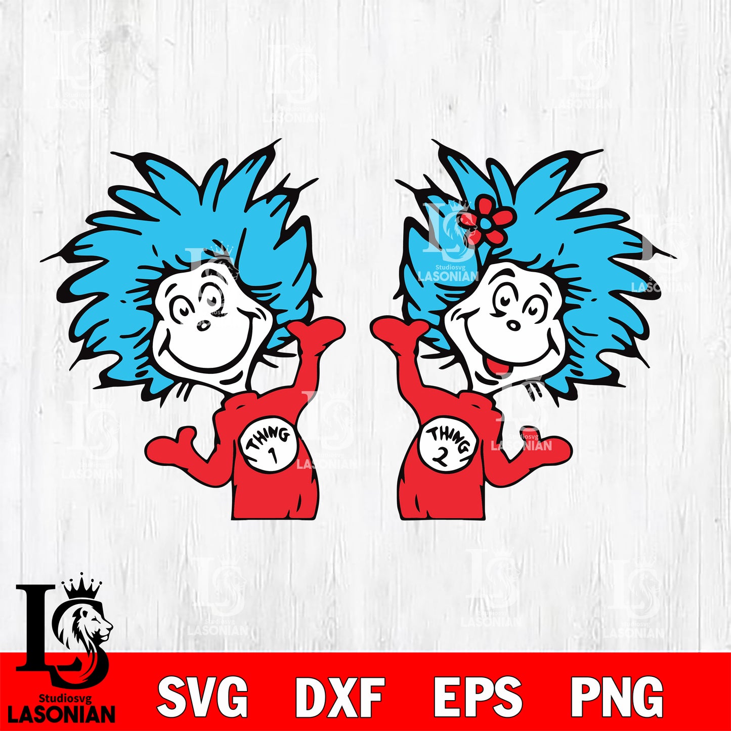 Thing 1 Thing 2 Svg Bundles - Thing Family  svg, dxf, eps ,png file, digital download,Instant Download
