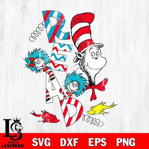 Dr.Suess Png, Read svg, Digital Download, Teacher svg, dxf, eps ,png file, digital download,Instant Download