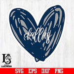 Dallas Cowboys Heart svg,eps,dxf,png file