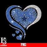 Dallas Cowboys heart PNG file