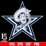 Dallas Cowboys lucky luke svg,eps,dxf,png file
