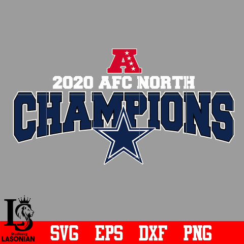 Dallas Cowboys 2020 AFC North Champions Svg Dxf Eps Png file