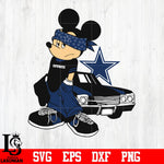 Dallas Cowboys Gangster Mickey Mouse svg eps dxf png file