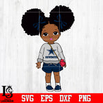 Dallas Cowboys Littel Girl NFL Svg Dxf Eps Png file